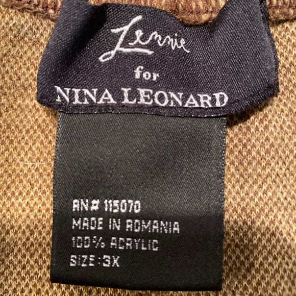 LENNIE for NINA LEONARD Plaid Fringed Skirt - Size 3X - Picture 3 of 3